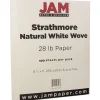 Discount ® Strathmore 28lb Paper, 8.5 x 11, Natural White Wove, 500 Sheets/Ream (194889B) Resume Paper