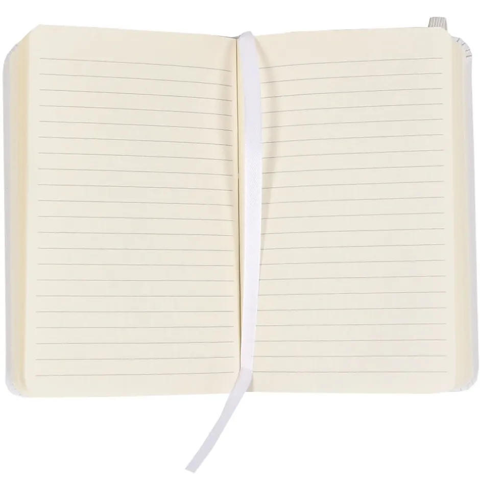 JAM Paper 1-Subject Pocket Notebook, 3.75" x 5.625", Narrow Ruled, 100 Sheets, White (340526606) Clearance