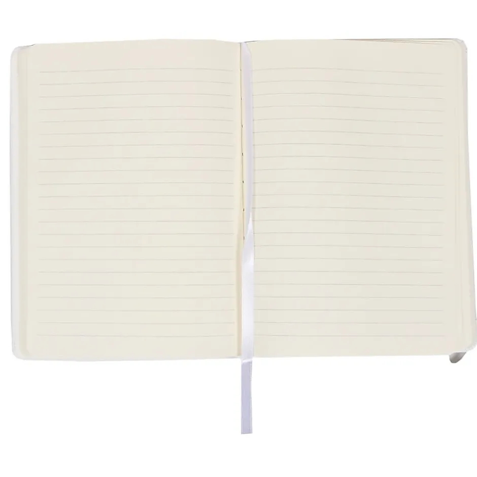 JAM Paper 1-Subject Pocket Notebook, 5" x 7", Wide Ruled, 100 Sheets, White (340526605) Best