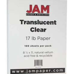 Outlet Translucent Vellum 8.5" x 11" Multipurpose Paper, 17 lbs., 100 Brightness, 500 Sheets/Ream (1379) Multipurpose Paper