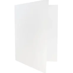 JAM Paper Two-Pocket Textured Linen Business Folders, , 6/Pack (95448D) White Sale