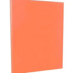 Sale Vellum Bristol 67 lb. Cardstock Paper, 8.5" x 11", Salmon Pink, 50 Sheets/Pack (169832) Card Stock