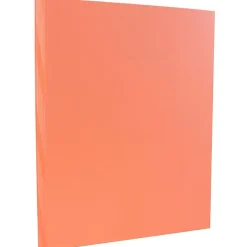 New Vellum Bristol 110 lb. Cardstock Paper, 8.5" x 11", Salmon Pink, 50 Sheets/Pack (169856) Card Stock