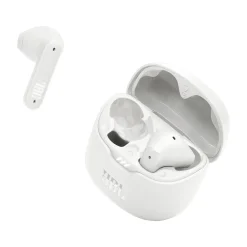 JBL TUNE Flex Wireless Active Noise Canceling Earbuds, Bluetooth, White (TFLEXWHTAM)