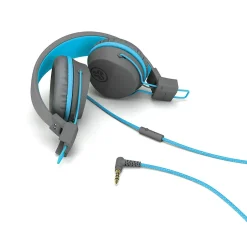 JLab JBuddies Studio On-Ear Kids Headphone,Gray/Blue (JKSTUDIO-GRYBLU-BOX)