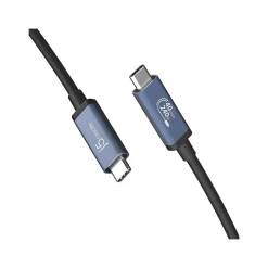 Usb Cables<j5create 2.6' USB C to USB C Cable, Male to Male, Black/Space Gray (JUC29L08)