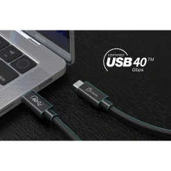 Power Cables<j5create 2.6' USB C to USB C Power Cable, Male to Male, Black (JUC28L08)