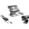 j5create 8.9" x 2.08" Aluminum Multi-Angle Dual-HDMI Docking Stand, Space Gray (JTS427)