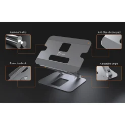 j5create Aluminum Multi-Angle Laptop Stand for Up to 16