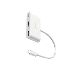 Usb Hubs<j5create Eco-Friendly 3-Port USB-C Hub, White (JCA379EW)