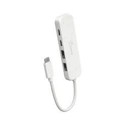 Usb Hubs<j5create Eco-Friendly 4-Port USB-C Hub, Pure White (JCH342EW)