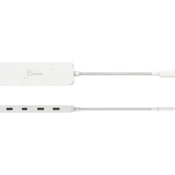 Usb Hubs<j5create Eco-Friendly 4-Port USB Type-C Hub, Pure White (JCH345EW)