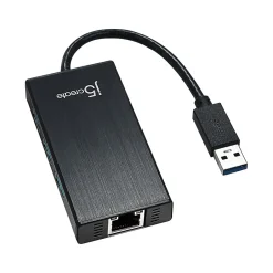 Usb Hubs<j5create 3-Port USB 3.0 Hub, Black (JUH470)