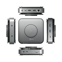 Usb Hubs<j5create 11-Port USB Type-C Dock Dual 4K HDMI Hub, Space Gray (JCD3199)