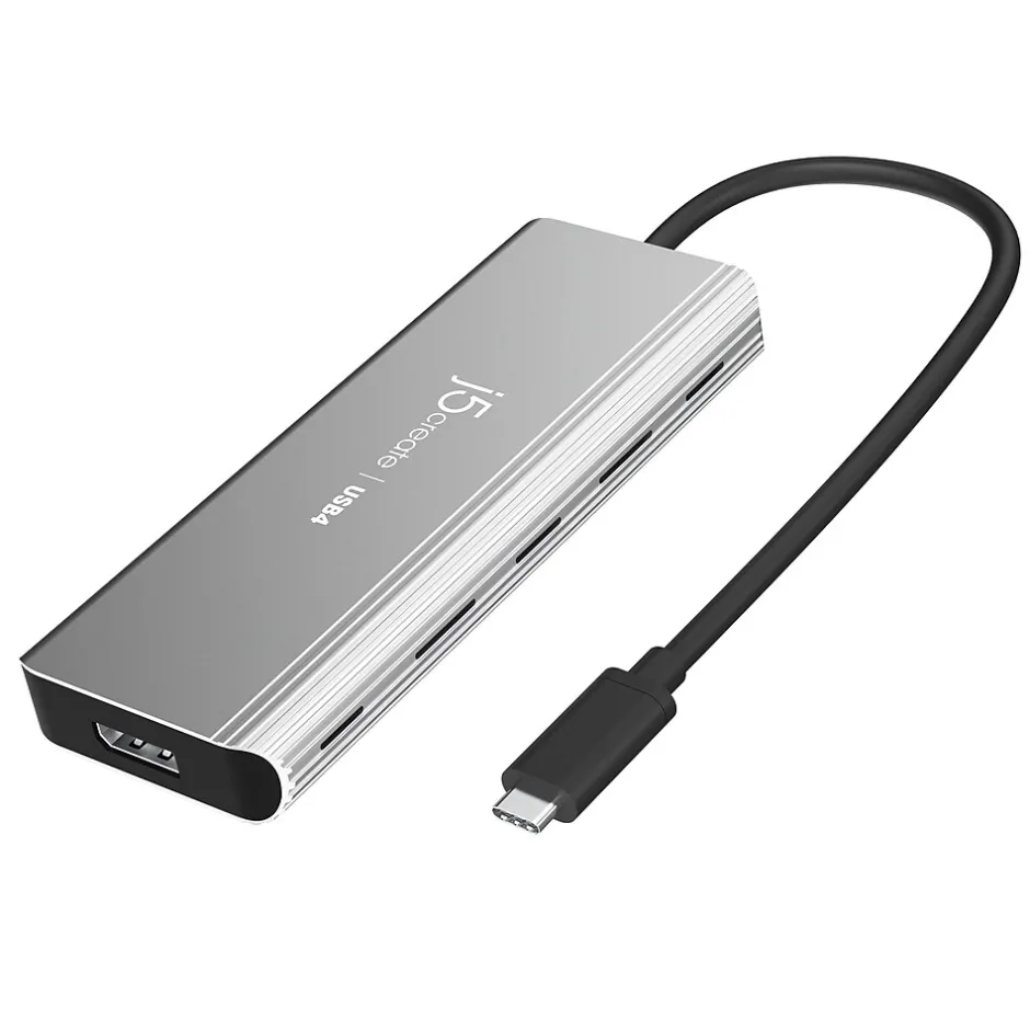 Usb Hubs<j5create 5-Port USB Type-C Hub, Space Gray (JCD401)