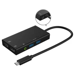 Usb Hubs<j5create 6-Port USB-C Hub, Black (JVA01)