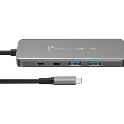 Usb Hubs<j5create 5-Port USB-C Hub, Space Gray (JCH453)