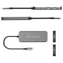 Usb Hubs<j5create 5-Port USB-C Hub, Space Gray (JCH453)