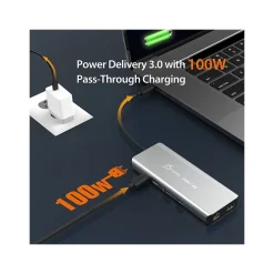Usb Hubs<j5create 6-Port USB-C Hub, Space Gray (JCD403)