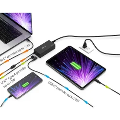 j5create 108W PD USB-C Super Charger, Black JUP34108