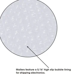 Jiffy Tuffgard Extreme® Bubble Lined Poly Mailers, 10 1/2" x 16", White, 50/Case (B923)* Bubble Mailers