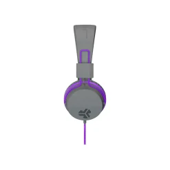 JLab JBuddies Studio Kids On-Ear Headphones, Graphite/Violet (JKSTUDIO-GRYPRPL-BOX)