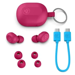 JLab JBuds Mini Wireless Noise Canceling Earbuds, Bluetooth, Pink (EBJBMINIRPNK124)