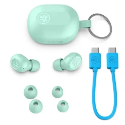 JLab JBuds Mini Wireless Noise Canceling Earbuds, Bluetooth, Mint (EBJBMINIRMNT124)