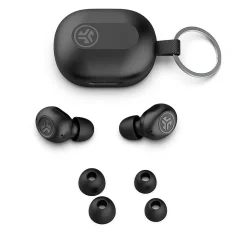 JLab JBuds Mini Wireless Noise Canceling Earbuds, Bluetooth, Black (EBJBMINIRBLK124)