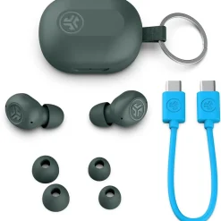 JLab JBuds Mini Wireless Noise Canceling Earbuds, Bluetooth, Sage (EBJBMINIRSGE124)
