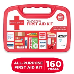 First Aid Kits<Johnson & Johnson All-Purpose First Aid Kit, 160 Pc. (202045)