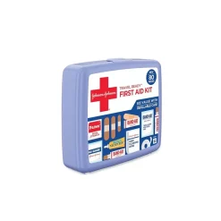 First Aid Kits<Johnson & Johnson Red Cross Travel Ready Portable Emergency First Aid Kit, 80 Pieces (JOJ202068)