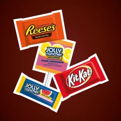 Hard Candy & Lollipops<Hershey's JOLLY RANCHER, KIT KAT and REESE'S Assorted Flavored Snack Size, Candy Party Pack, 34.19 oz (HEC93942)