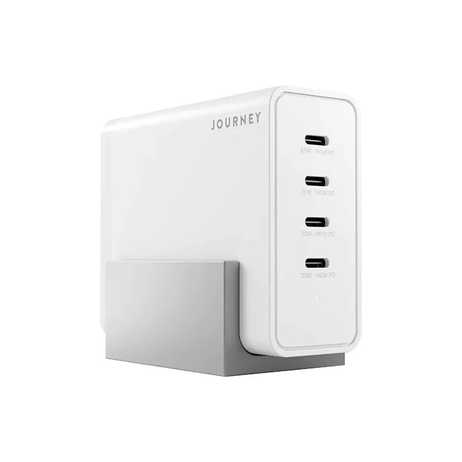 JOURNEY BLITZ 140 USB Type-C Desktop Charger, White (JWCG140WH)