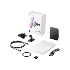 JOURNEY EXPRESS MagSafe Wireless Car Mount Charger, Black (JREMWCVM)