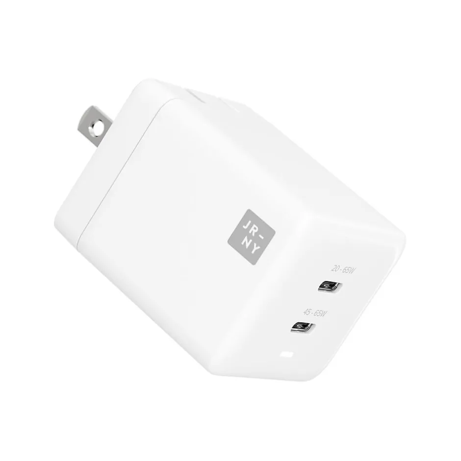 JOURNEY USB Type-C Dual Wall Charger, White (JWCG265WH)