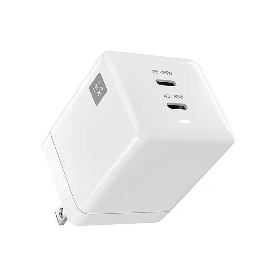 JOURNEY USB Type-C Dual Wall Charger, White (JWCG265WH)