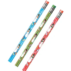 J.R. Moon Pencil Holiday Snowmen Wooden Pencil, 2mm, #2 Medium Lead, Dozen (JRM52071B) Best