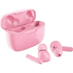 JVC Ultra-Compact True Wireless Earbuds with Charging Case, Bluetooth, Pink (HAD5TP)