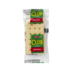 Crackers<Club Crackers Kellogg's Club Original Crackers, 0.25 oz., 500 Packs/Box, 500/Pack ( 033451 )