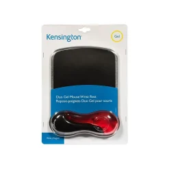 Kensington Duo Gel Mouse Pad/Wrist Rest Combo, Black/Red (62402)* Ergonomic Wrist Rests