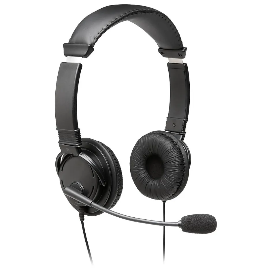 Kensington USB Hi-Fi Headphones With Mic Stereo Headset, Over-the-Head, Black (K97601WW)* Gaming Headsets