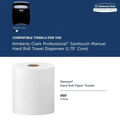 Kimberly-Clark Sanitouch Hardwound Paper Towel Dispenser, Smoke (09996)