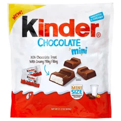 Chocolate<KINDER Chocolate Minis, 21.2. oz, 100/Pack (220-02311)
