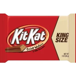 Chocolate<Kit Kat King Size Wafer Bars, 3 oz., 24/Box (HEC22600)