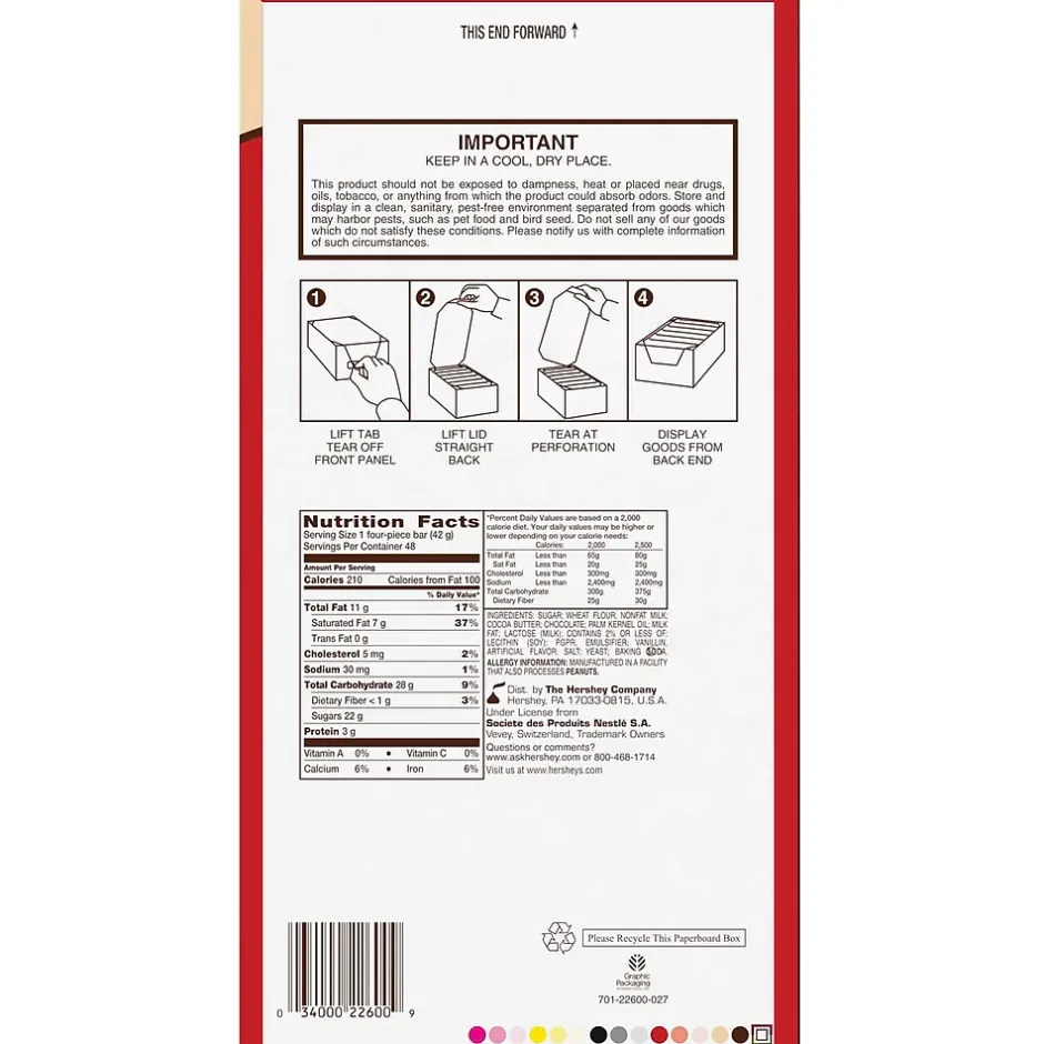 Chocolate<Kit Kat King Size Wafer Bars, 3 oz., 24/Box (HEC22600)