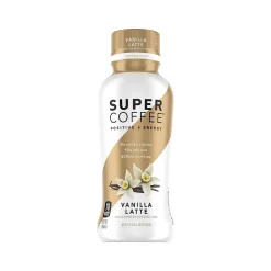 Coffee<KITULife Super Coffee Vanilla Latte Ready-to-Drink Coffee, 12 Oz., 12 Bottles/Carton (SVC00012)