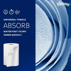Paper Towels<Kleenex Essential Plus+ Recycled Hardwound Paper Towels, 1-ply, 600 ft./Roll, 6 Rolls/Carton (50606)