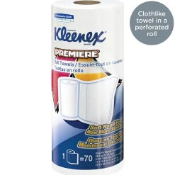 Paper Towels<Kleenex Premiere Paper Towels, 1-ply, 70 Sheets/Roll, 24 Rolls/Pack (13964)