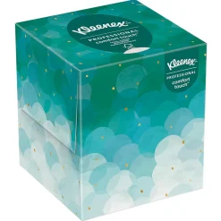 Kleenex Professional Cube Facial Tissue, 2-ply, White, 90 Sheets/Box (21270)